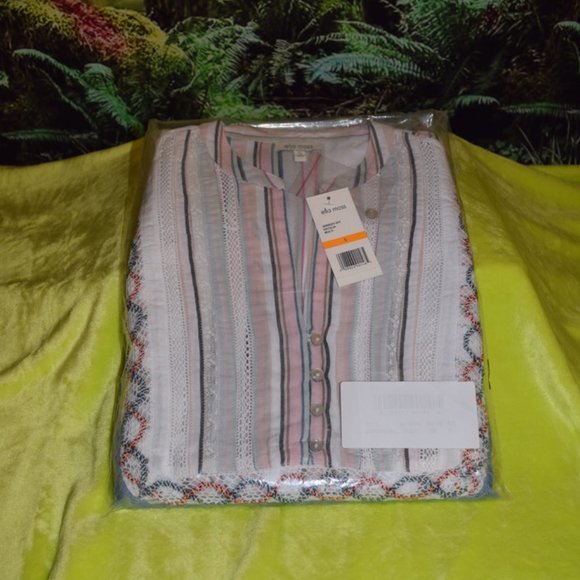 Ella Moss White Natalia Ruffle Top S - Picture 7 of 10